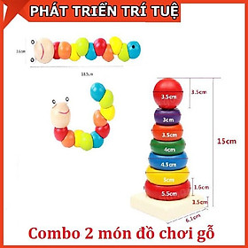 Combo Đồ Chơi Gỗ Phát Triển Trí Tuệ Cho Bé Vừa Chơi Vừa Học