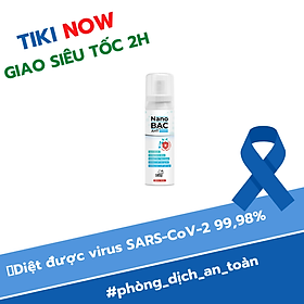 Chai xịt diệt khuẩn Nano Bạc AHT 100ml hương hoa hồng Pháp - dùng rửa tay