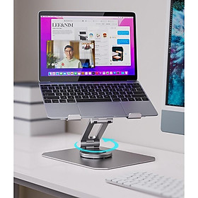 Mua Giá đỡ Laptop  Macbook Nhôm chính hãng chân đế xoay 360 độ chắc chắn cao cấp cho máy 11 - 16 inch