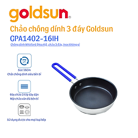 Mua Chảo inox chống dính Goldsun GPA1402-16IH - Hàng chính hãng
