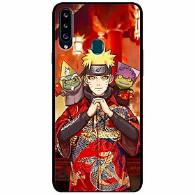 Ốp lưng dành cho Samsung A20s mẫu Naruto Áo Đỏ