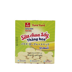 Sữa chua sấy Yumi Yumi vị chuối hộp 30 g (10 g x 3 gói)
