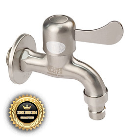 Mua Vòi hồ - vòi máy giặt Inox SUS 304 Eurolife EL-121 (Trắng vàng)