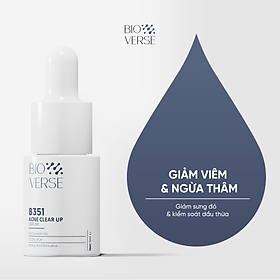 Sample Tinh chất Bioverse hỗ trợ giảm mụn B351 Acne Clear up Serum 5ml