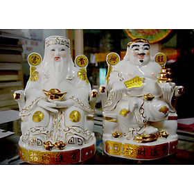 Mua Bộ tượng hai ông Thần Tài Thổ Địa sứ tráng men trắng đặt bàn thờ-Nhiều mẫu