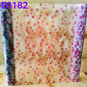 Mua 5M Giấy Dán Kính Họa Tiết 5 cánh đỏ Không Cần Keo - Khổ 0.45m