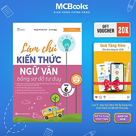 Sách - Làm Chủ Kiến Thức Ngữ Văn Bằng Sơ Đồ Tư Duy Lớp 6 - MCBooks