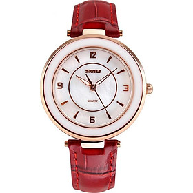 Đồng hồ nữ dây da Skmei 1059 (Đỏ)