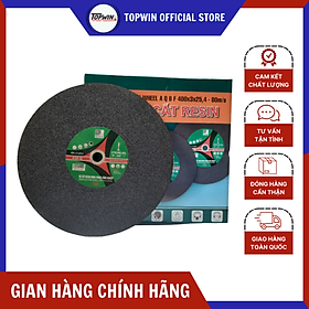 (1 Viên) Đá Cắt Sắt Resin Đen 400x3x25.4mm Cắt Sắc Bén, Bền Bỉ, Ít Hao Mòn Và Độ Chính Xác Hoàn Hảo | TOPWIN Official Store