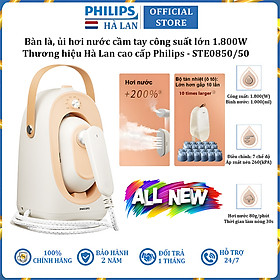 Mua Bàn là  ủi hơi nước cầm tay công suất lớn 1800W thương hiệu Philips STE0850/50 - Hàng chính hãng (Bảo Hành 24 Tháng)
