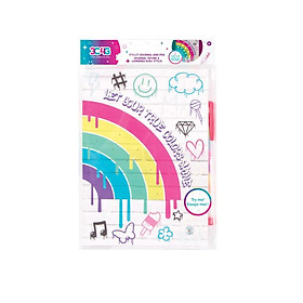 Bộ Sổ Bút 3C4G Graffiti Light Up Rainbow 12036