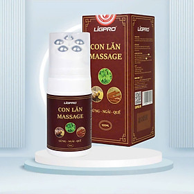 Con lăn massa gừng ngải quế, ligpro, chai 100ml ,đau nhức mỏi