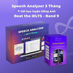 Combo Phần Mềm Speech Analyzer 3 tháng và Beat The IELTS band 9.0