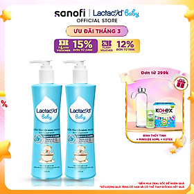 Bộ 2 chai Sữa Tắm Gội Trẻ Em Lactacyd Baby Gentle Care Bảo Vệ Dịu Nhẹ Cho Làn Da Nhạy Cảm 500ml/chai