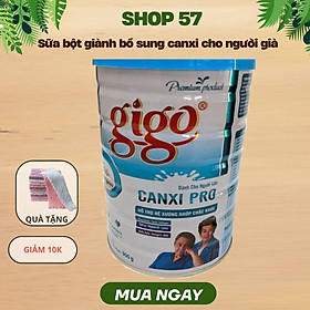  (Date T8/2027)Sữa Bột Gigo Canxi Pro 900g - Bổ Sung Canxi, Hỗ Trợ Xương Khớp, DHA, Collagen