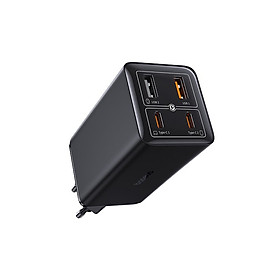 Cốc Sạc Nhanh OS-Baseus GaN6 Pro Fast Charger 2C+2U 100W (Chân tròn, Kèm cáp C to C 100W, 1m) (Hàng chính hãng)