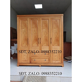 Mua Tủ quần áo gỗ gõ 4 cánh