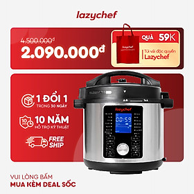 Mua NỒI ÁP SUẤT ĐIỆN ĐA NĂNG LAZYCHEF 16IN1 - DUNG TÍCH 5.6L  HÀNG CHÍNH HÃNG  BẢO HÀNH 12 THÁNG