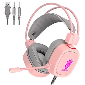 S100 Gaming Headset 7.1 Channel 3.5mm/USB Wired Earphones RGB Light 50mm Drive Game Headphones Noise Cancelling for Laptop Gamer PC