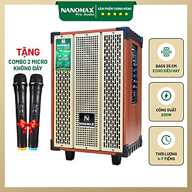 Mua Loa Kéo Karaoke Mini Nanomax T-10 Bass 2.5 Tấc 25cm Công Suất