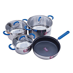 Mua Bộ 3 Chiếc Nồi Và 1 Chảo Inox Smartcook - SM1497