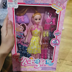 Bộ đồ chơi búp bê babie thời trang đầy đủ quần áo siêu dễ thương cho bé gái