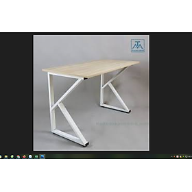 Mua Bàn Chân Sắt Chữ K Mặt bàn Gỗ Cao Su 60 x 120 cm Chống Nước  Bàn Ăn  Làm Việc  Học Sinh  Văn Phòng
