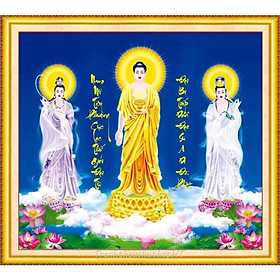 Mua Tranh đính đá Tam Thế Phật VS469 (83x75) chưa đính