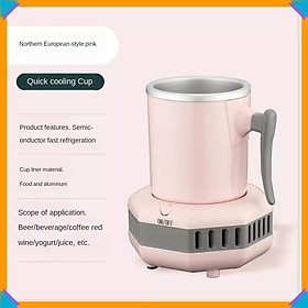 Cốc làm lạnh 500ml 16x12cm XẢ TỒN Cốc làm lạnh nhanh cho đồ uống di động, có thể làm mát văn phòng 9584