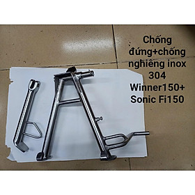 BỘ CHỐNG ĐỨNG + CHỐNG NGHIÊNG INOX 304 dành cho xe WINNER 150 - SONIC