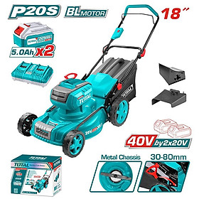 MÁY LÀM VƯỜN 18 INCH KHÔNG CHỔI THAN DÙNG PIN 40V TOTAL TLMLI20186 - HÀNG CHÍNH HÃNG