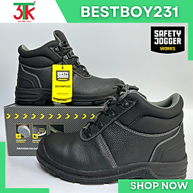 Giày Bảo Hộ Lao Động Safety Jogger Bestrun 231 S3, BestBoy 231 S3 Da Cao Cấp Chống Đinh Chống Trơn Trượt, Chống Va Đập, Chống Tĩnh Điện Sử Dụng trong Công Trình Xây Dựng