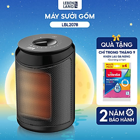 Máy sưởi mini Lebenlang LBL0278, quạt sưởi gốm 2000W, tiết kiệm điện không đốt oxy,an toàn, bảo hành 2 năm - hàng chính hãng