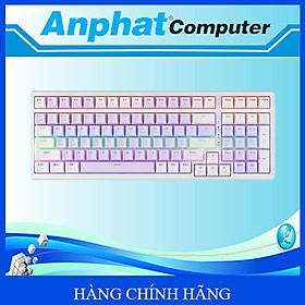 Mua Bàn phím cơ NEWMEN GM328 Purple-White Blue switch - Hàng Chính Hãng