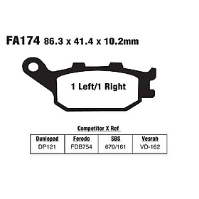 Má phanh dầu CB400/NSS250/Forza250 FA174