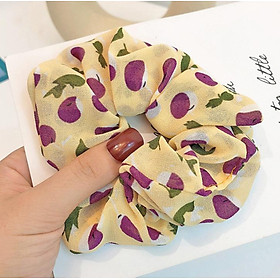 Dây buộc tóc Scrunchies vài chiffon mềm xinh xắn HD72