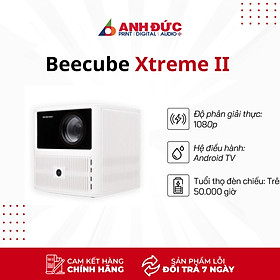Máy Chiếu Mini Beecube Xtreme Gen 2 Full HD 1080P Hỗ Trợ 4K Loa 20W Độ Sáng 850Ansi Hàng Chính Hãng