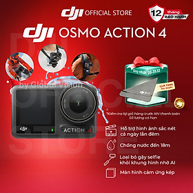 Mua Camera hành động DJI Osmo Action 4 máy quay hành trình 4K 120fps  góc siêu rộng  hoạt động tốt nhiệt độ thấp (DJI OA 4) - Hàng chính hãng