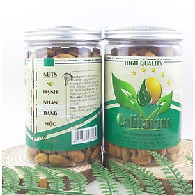 Hạt Hạnh Nhân Rang Mộc 1KG (gồm 2 hủ, mỗi hủ 500gr), Hạnh Nhân không vỏ, không chất bảo quản, không phụ gia