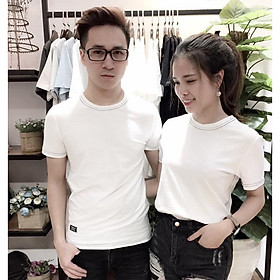 Đồ đôi áo cặp CoupleTina cổ tròn chất cotton 100% co giãn 4 chiều - Hàng Cao Cấp - Viền chì độc đáo