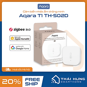 Cảm biến Nhiệt độ Độ ẩm Aqara T1 Zigbee 3.0 TH-S02D Temperature Sensor, Tương thích HomeKit, Cần trang bị Hub