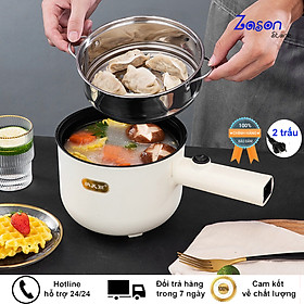 Mua Nồi Điện Mini Đa Năng BD03 Dung Tích 1.8L Công Suất 600W Kèm Khay Hấp Có Lớp Chống Dính Teflon Cao Cấp