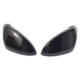 2Pcs Rearview Mirror Cover Durable Vehicle Replacement Parts for VW GOLF GTI