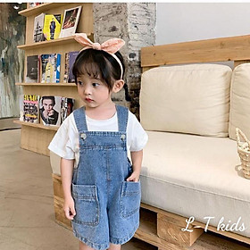 Yếm jean đùi - Sét yếm jean túi hộp kèm áo bé trai bé gái