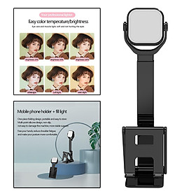 5W Live Camera Fill Light Foldable Desktop Phone Holder for Live Stream
