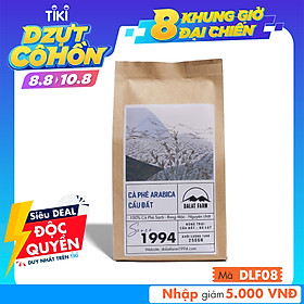 Cà phê Arabica Cầu Đất rang mộc sạch nguyên chất - Túi 250Gr (Dạng Bột)