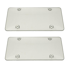 2-part License Plate Frame Cover Plate for US Cars, Truck Accessories, Gray