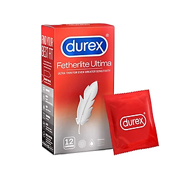 Durex Fetherlite Ultima 12s  - Bao Cao Su Mỏng Trơn - Truyền Nhiệt Nhanh -  Nhập Khẩu Thái Lan