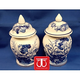 Đôi nậm vẽ sen cao 12,14,16,18cm
