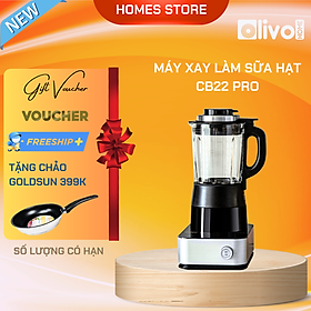 Mua Máy Nấu Sữa Hạt  Máy Làm Sữa Hạt OLIVO CB22 PRO Thương Hiệu Mỹ Gồm 14 Chức Năng Xay Nấu Với Khả Năng Chống Trào Dung Tích 1.75 Lít Công Suất 1000 W - Hàng Chính Hãng